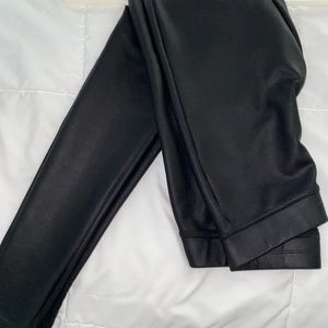 Faux leather leggings